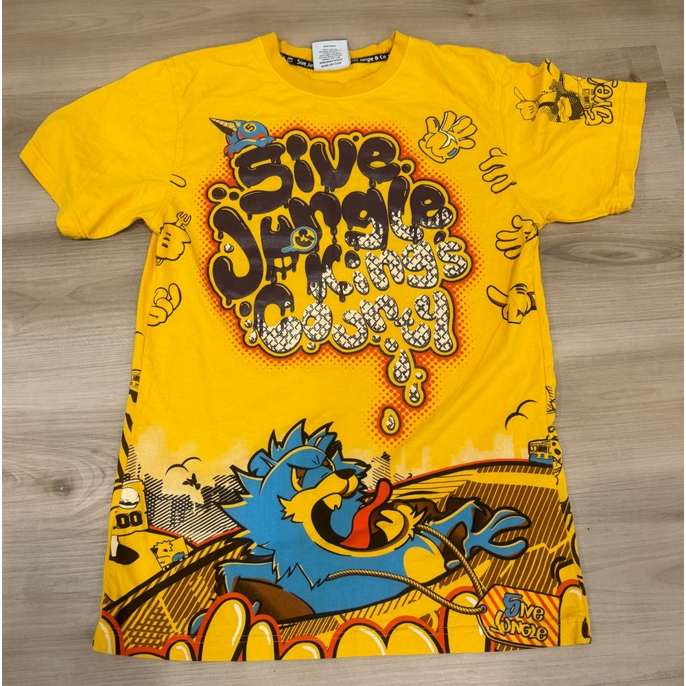 5ive Jungle &Co Kings County Yellow Men’s Medium Tshirt